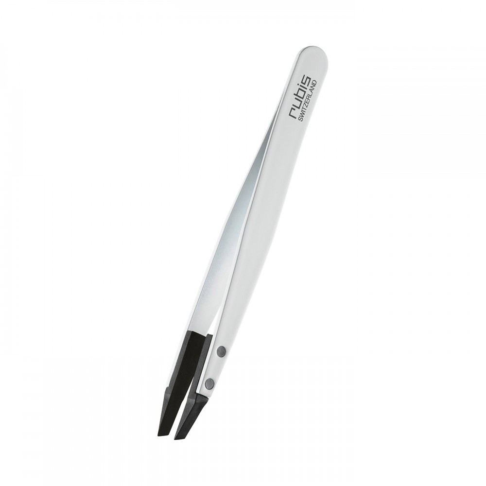 Rubis Swiss Made Classic Techno Tweezer - White 1KS105