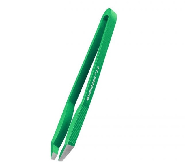 Rubis Swiss Made Sweezer Aluminium Tweezer - Green 3K107PE