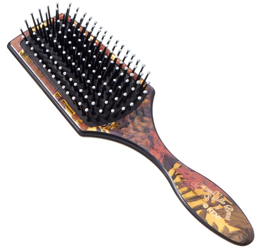 Kent Original Small Floral Cushioned Ladies Paddle Hair Brush LPB2