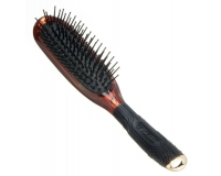 Kent Faux Tortoiseshell HEADHOG Cushioned Nylon Soft Ball Tipped BRUSH Head Hog