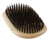 Kent Pure Flow Bristle/Nylon Mix Military Style Brush Wooden Hairbrush LPF3