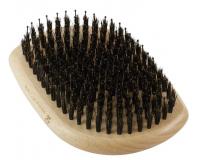 Kent Pure Flow Bristle/Nylon Mix Military Style Brush Wooden Hairbrush LPF3